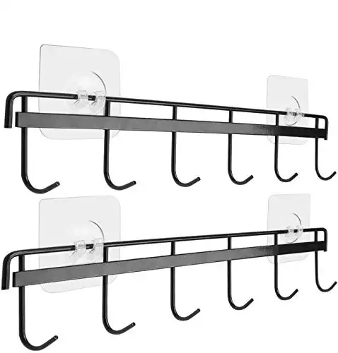 Adhesive Space Saving Wall Hooks