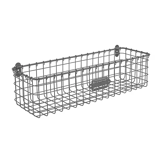 Wall-Mounted Organization Basket