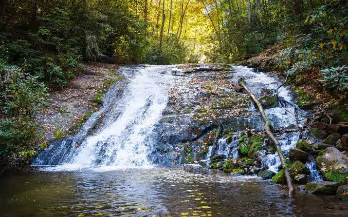 Small waterfall in Great Smoky Mountains National Park.