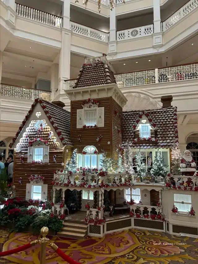 Gingerbread house display at Disney's Grand Floridian