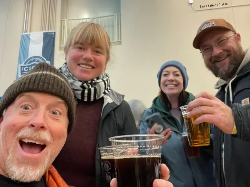 Group of friends at Oktoberfest.